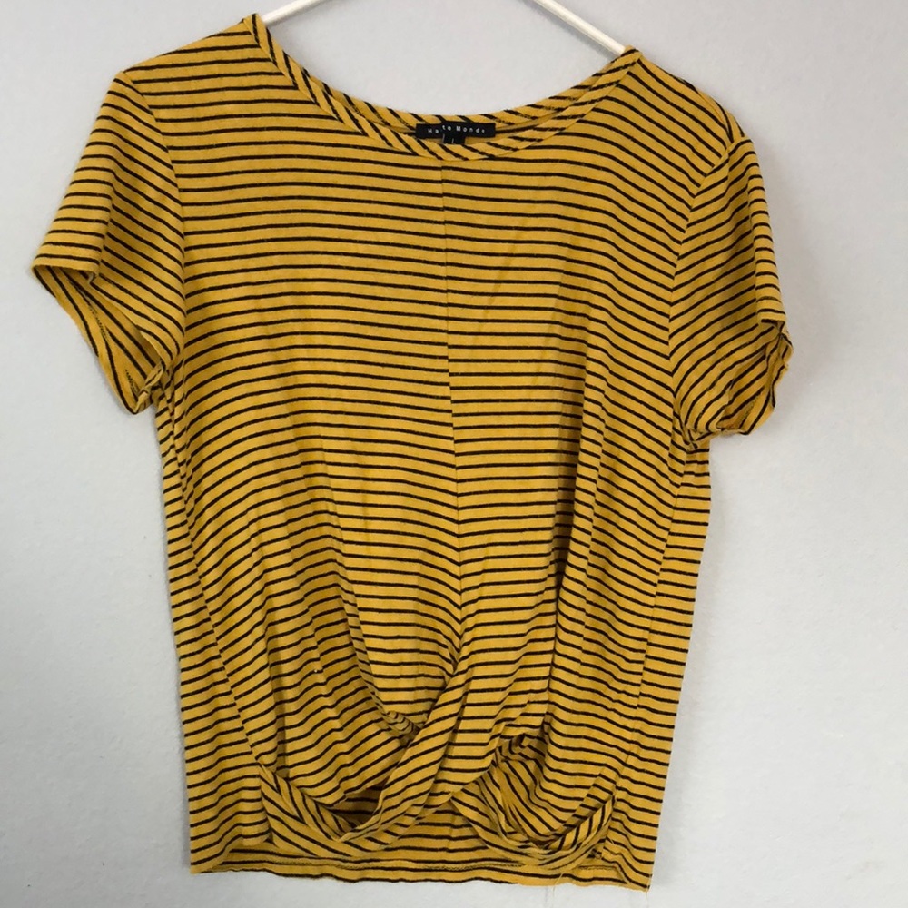 Stripe Yellow Shirt